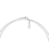 Plated Sterling Silver Sideways CZ Cross Bracelet