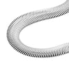 Sterling Silver 10mm Flat Oval Snake Bracelet