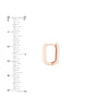 15mm Oblong Polished Mini Hoops