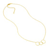 Interlocking Open Circles Necklace