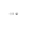 Sterling Silver 10mm Polished Dome Stud Earrings