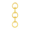 Round Endless Link Dangle Earrings