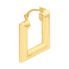 Square Polished Puff Earrings