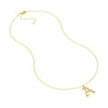 Diamond Gothic 'A' Necklace