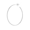 41.50mm x 31.50mm Thin Oval Post Hoop Earrings