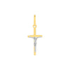 Two Tone Cross with Crucifix Pendant