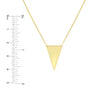Spear Tip Necklace in Plated Sterling Silver