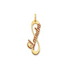 Infinity Charm with Enameled Name