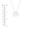 Engravable Disc Plate Adj. Necklace