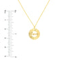 Fluted Love Medallion Necklace