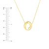Open Swirl with Diamond Adjustable Necklace
