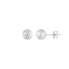 8mm Textured Ball Stud Earrings