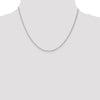 14K White Gold 1.0mm Spiga Chain