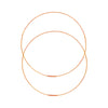 75mm Endless Wire Hoop Earrings