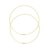 75mm Endless Wire Hoop Earrings