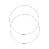 75mm Endless Wire Hoop Earrings