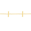 Upright Staple Bars Adjustable Bracelet