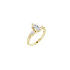 14K Yellow 8x5 mm Pear Engagement Ring Mounting