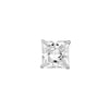 Sterling Silver 7mm Square CZ Stud Earrings on Post Back