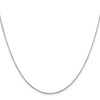 14K White Gold .8mm D/C Octagonal Snake Chain