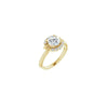 14K Yellow 6.5 mm Round Engagement Ring Mounting
