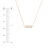 Mini CZ Infinity Adjustable Necklace