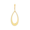 Two-tone Open Teardrop Dangle Earrings