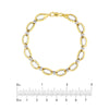 Two-Tone Polished Double Link Bracelet