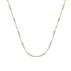 0.8mm Two-Tone Designer Twist Chain with Lobster Lock