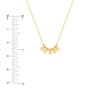Mini Diamond Bezel and Bead Necklace