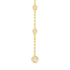 Bezel Diamond Chain Front-to-Back Earrings