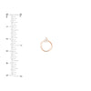 Diamond Trinity Door Knocker Stud Earrings