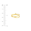 Diamond Crossover Ring