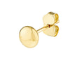 5.5mm Flat Round Pebble Stud Earrings