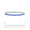Oval Blue Sapphire Tennis Bracelet