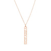 5mm Vertical Roman Numeral Pendant Necklace