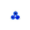 3.5mm Blue Sapphire Trio Stud Earrings