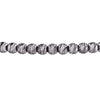 Sterling Silver Diamond-Cut Beads Adjustable Bracelet