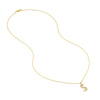 Diamond Gothic 'S' Necklace