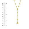 Graduated Bead Lariat Necklace
