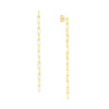 Fancy Long Box Dangle Earrings