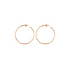 40mm x 1.2mm Hoop Post Earrings