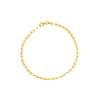 2.5mm Paper Clip Chain with Pear Shape Lock