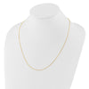14K Adjustable  1.1mm D/C Cable Chain