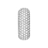 5 Row Pave Diamond Paper Clip Huggies (1-1/3tcw)