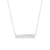 Adjustable 18' Bar Necklace with 2pt Diamond