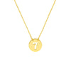 So You Cutout No.7 Mini Disc Necklace
