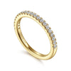 14K Yellow Gold Diamond Matching Wedding Band