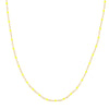 Neon Yellow Enamel Bead Piatto Chain