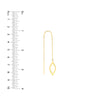 Open Marquise Threader Earrings